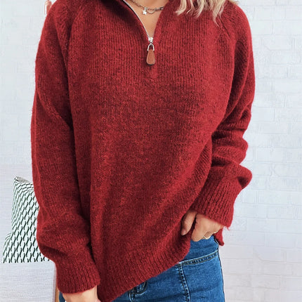 Macie's Quarter Zip Sweater