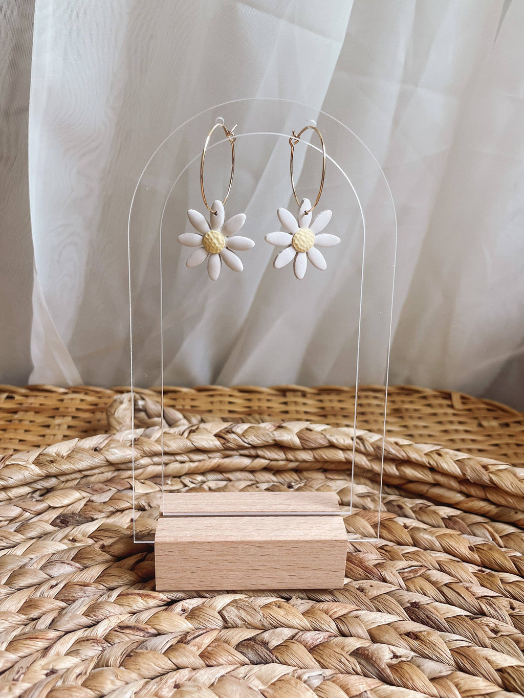 Placed by Grace - Daisy Hoops I Summer Wild Flower Collection