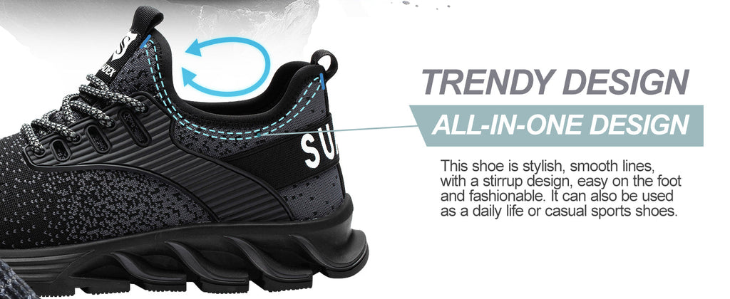 SUADEX Breathable Puncture-Proof Safety Work Shoes