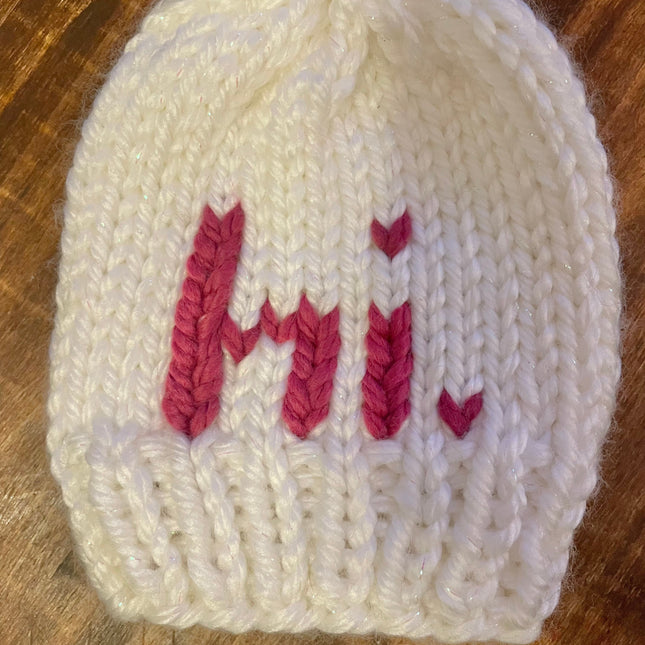 Hi Hat White Sparkle & Pink