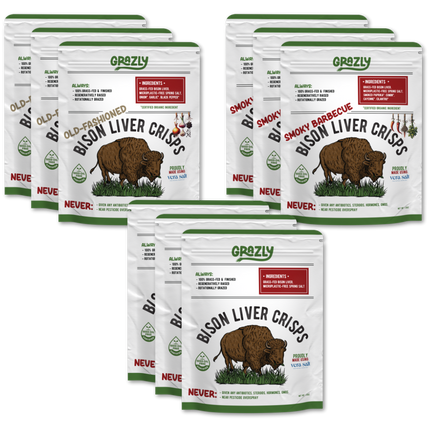 Bison Liver Crisp Variety Pack
