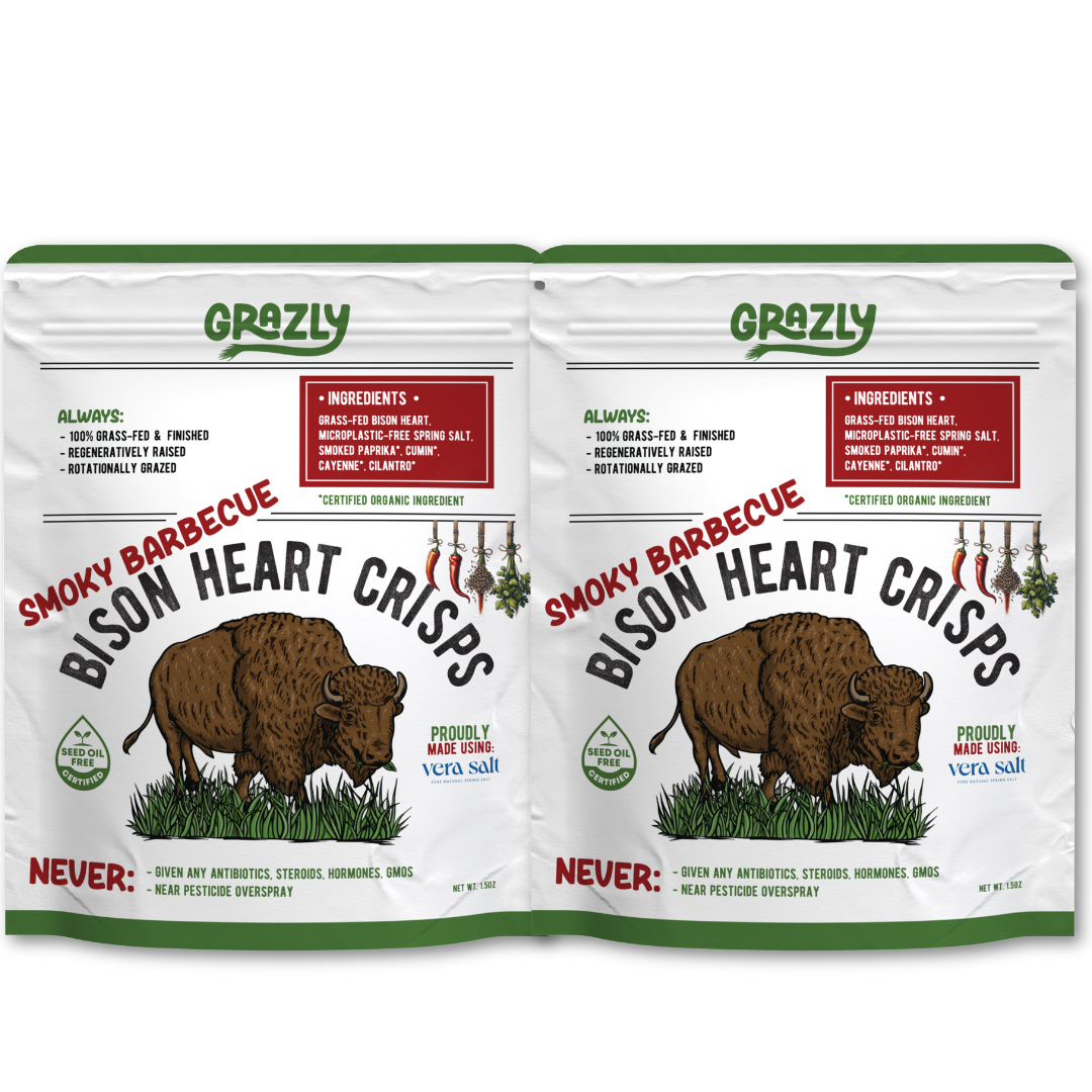 Bison Heart Crisps - 100% Grass-Fed/Finished