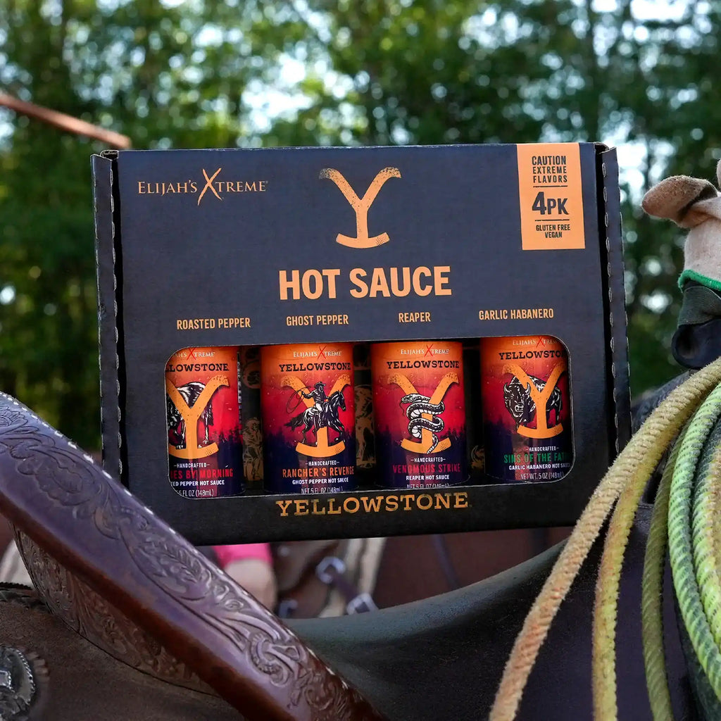 Yellowstone Hot Sauce Variety Pack 4 Bottles