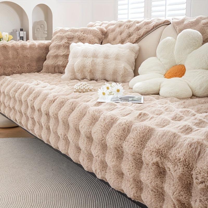 Molly Mutt Couch Cover - Soft, Cozy, and Non-Slip Plush Sofa Protector