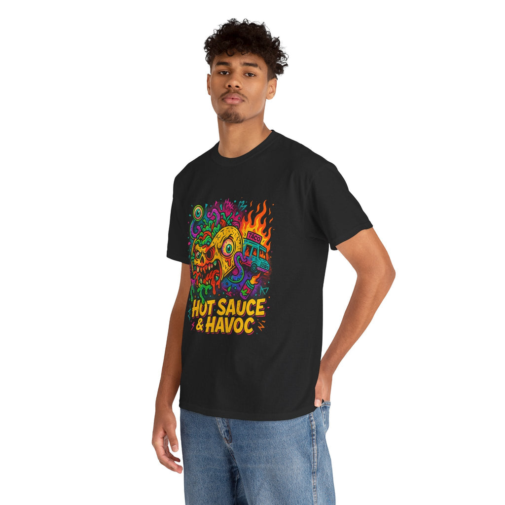 Hot Sauce & Havoc – Limited Edition Mutant Taco Tee | Gildan 5000 | Illuminasty Drop