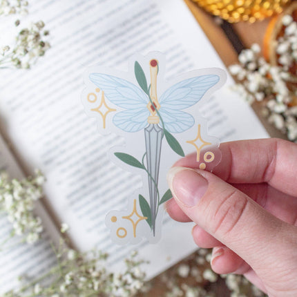 Meaggie Moos - Fantasy Faerie Dagger Bookish Vinyl Waterproof Sticker