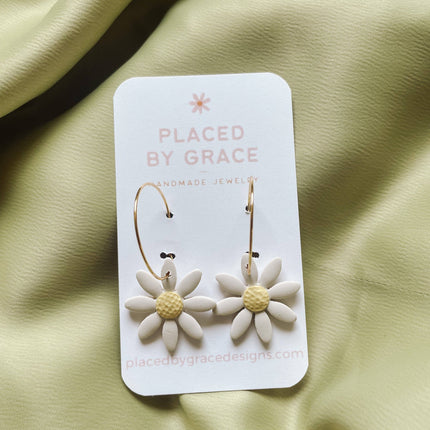 Placed by Grace - Daisy Hoops I Summer Wild Flower Collection