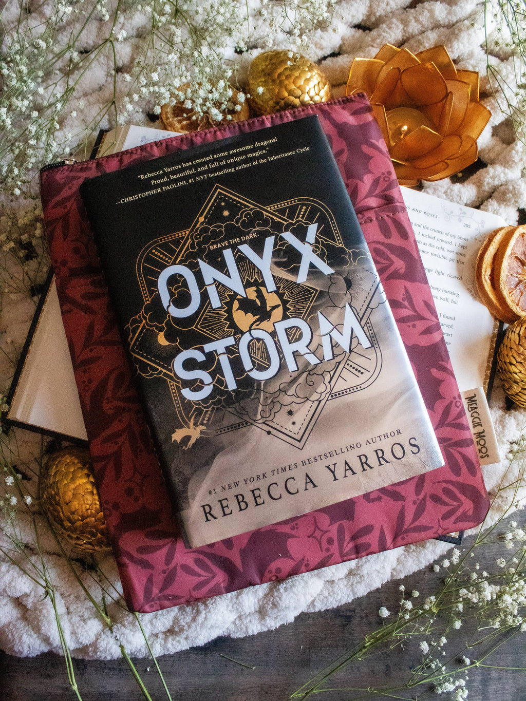 Meaggie Moos - Book / Tablet Sleeve | Rust Dragons