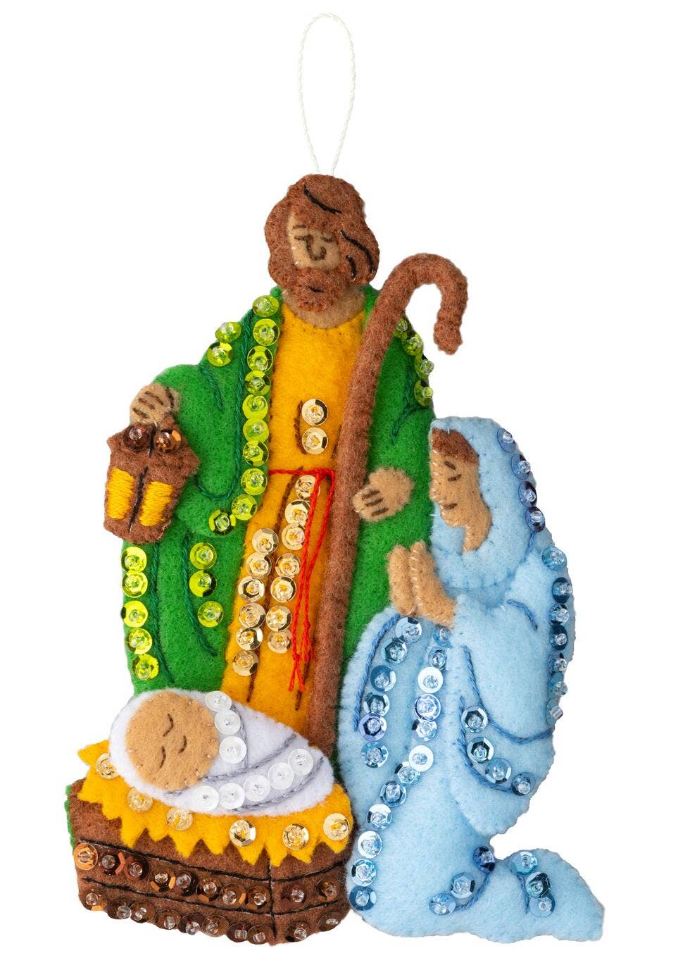 Plaid Crafts - Bucilla Silent Night Felt Ornament Kit Set of 4