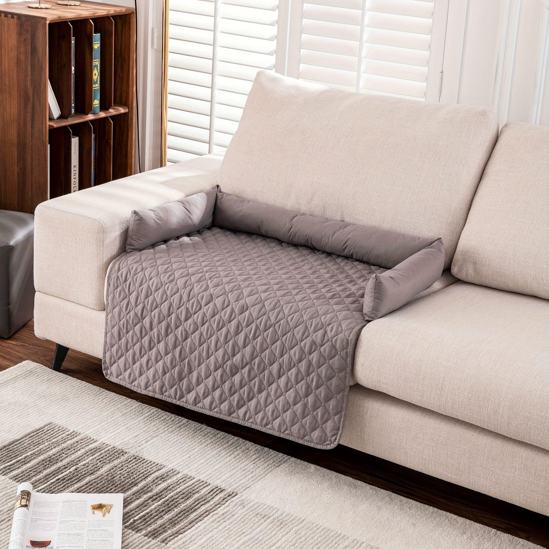 Fluffy Calming Dog Bed Sofa Cover - Pet Mat for Ultimate Comfort