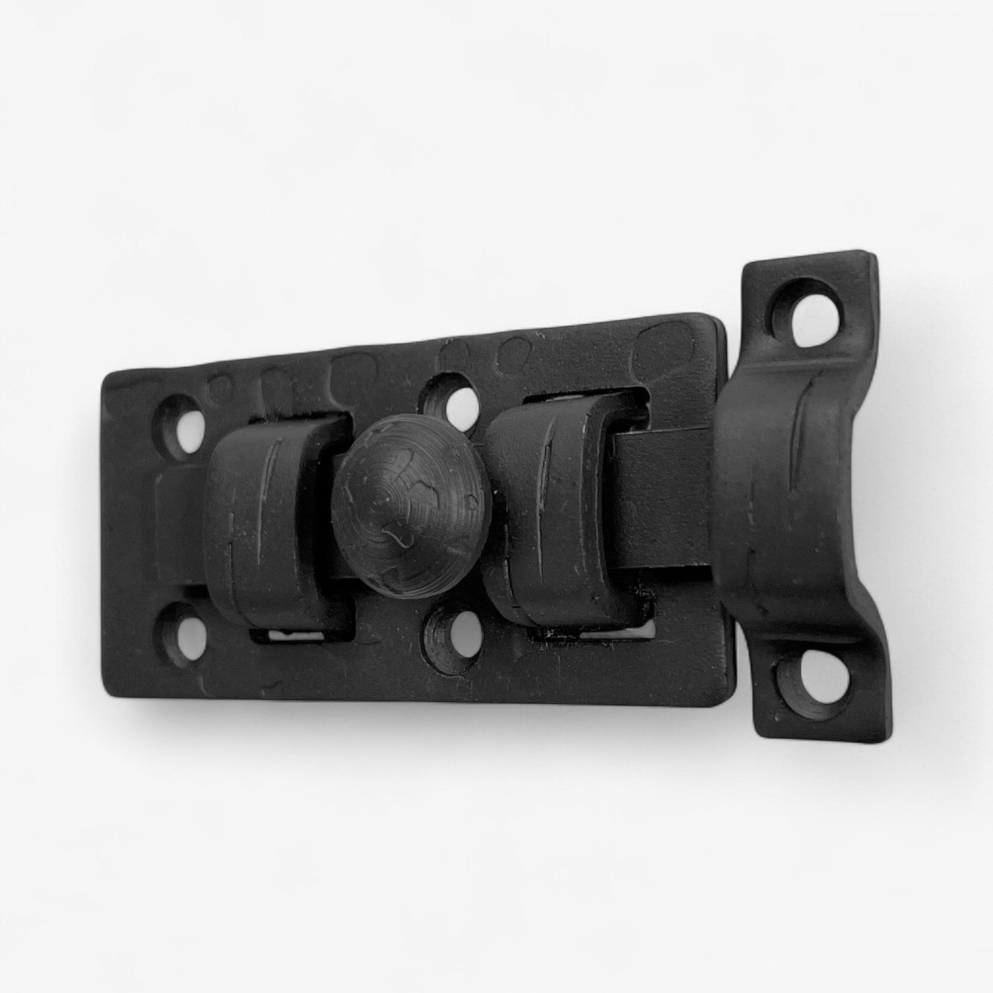 Rustic Iron Slide Bolt Latch, Vintage Door Hardware Lock