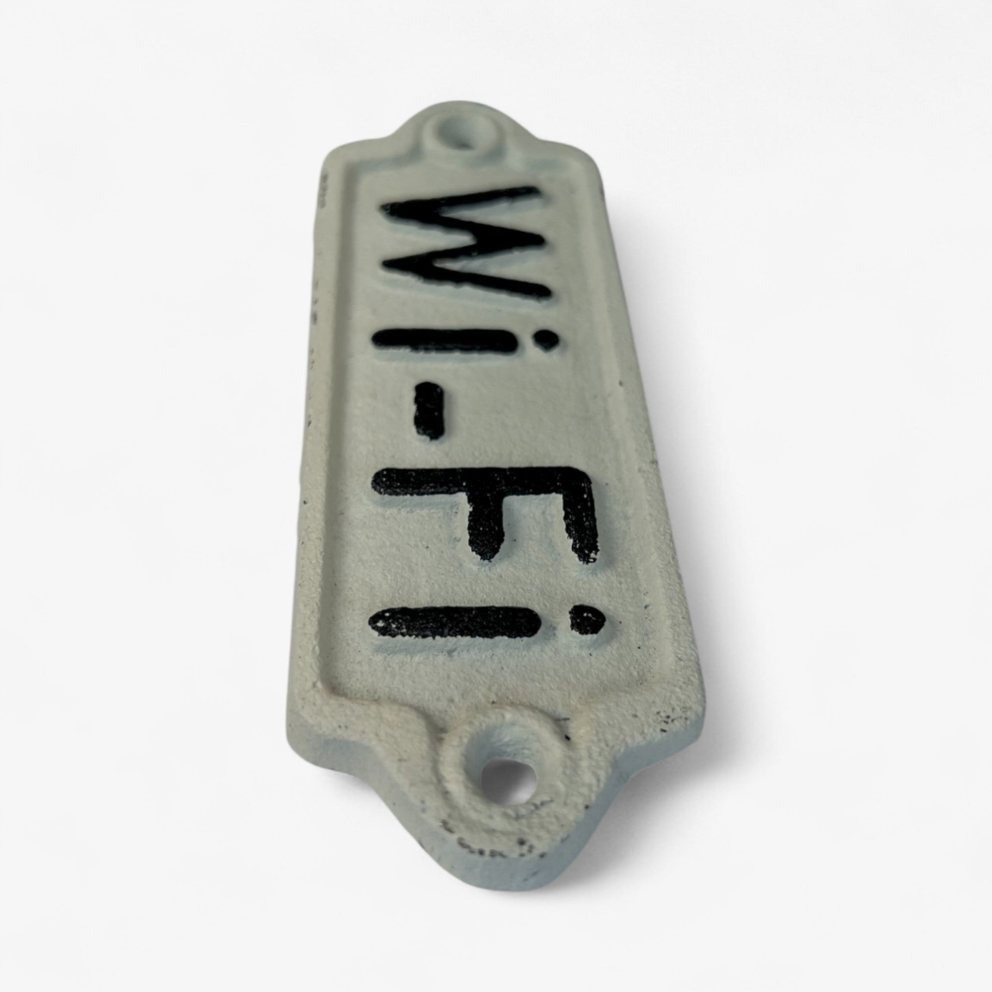 Vintage Enamel Wi-Fi Sign, Rustic Home Decor Accent