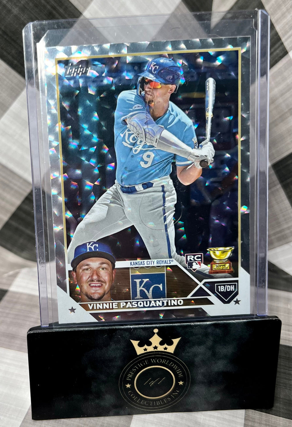 Vinnie Pasquantino 2023 Topps Collector's Box Silver Ice Foil Rookie