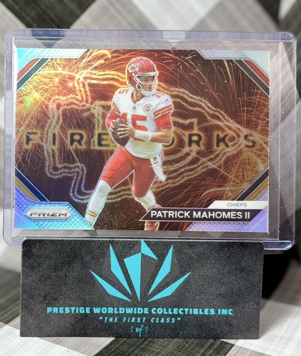 Patrick Mahomes II 2023 Panini Prizm Fireworks Silver #F-2 KC Chiefs SP