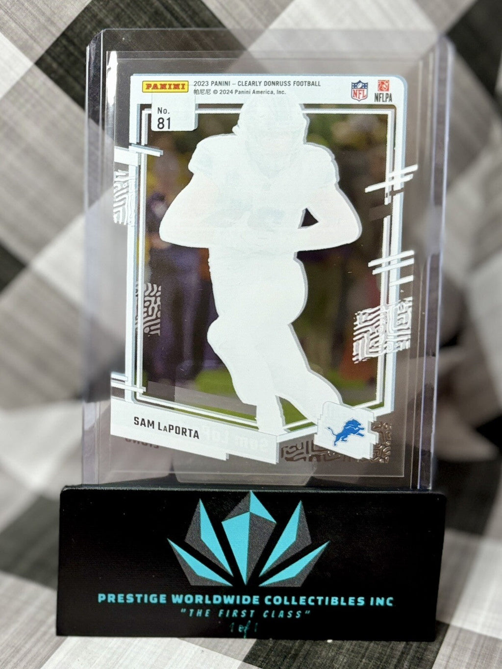 Sam LaPorta 2023 Clearly Donruss Rated Rookie #81 Detroit Lions RC