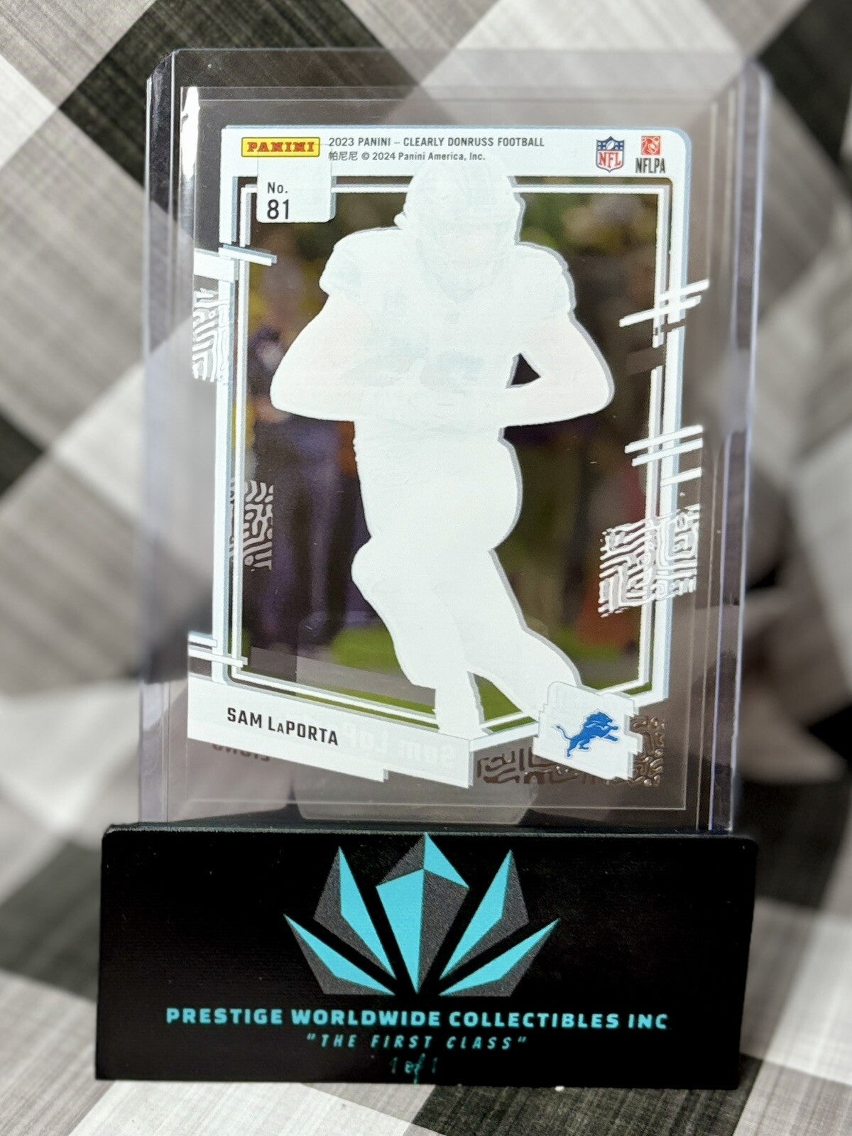 Sam LaPorta 2023 Clearly Donruss Rated Rookie #81 Detroit Lions RC