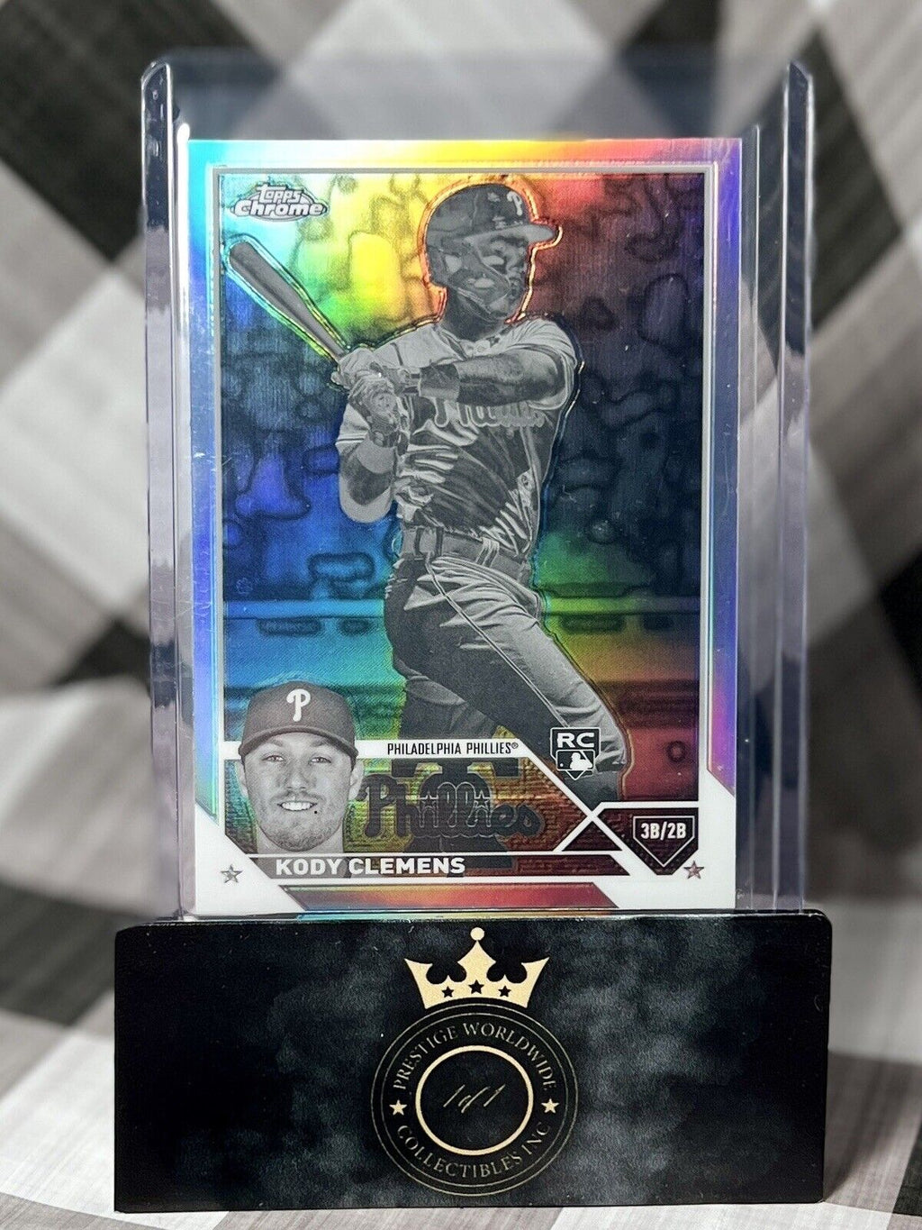 Kody Clemens 2023 Topps Chrome Rookie Reverse Negative Refractor #135 PHI