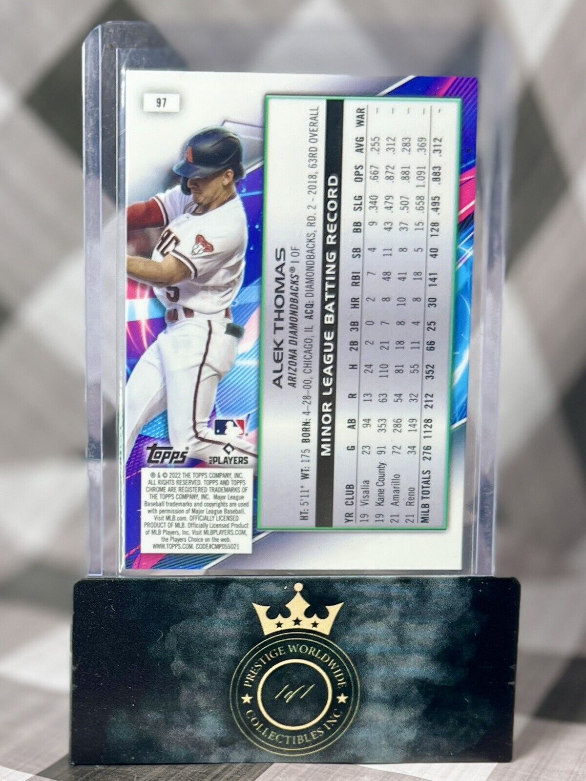 Alek Thomas 2023 Topps Cosmic Chrome Rookie #59 Arizona Diamondbacks RC