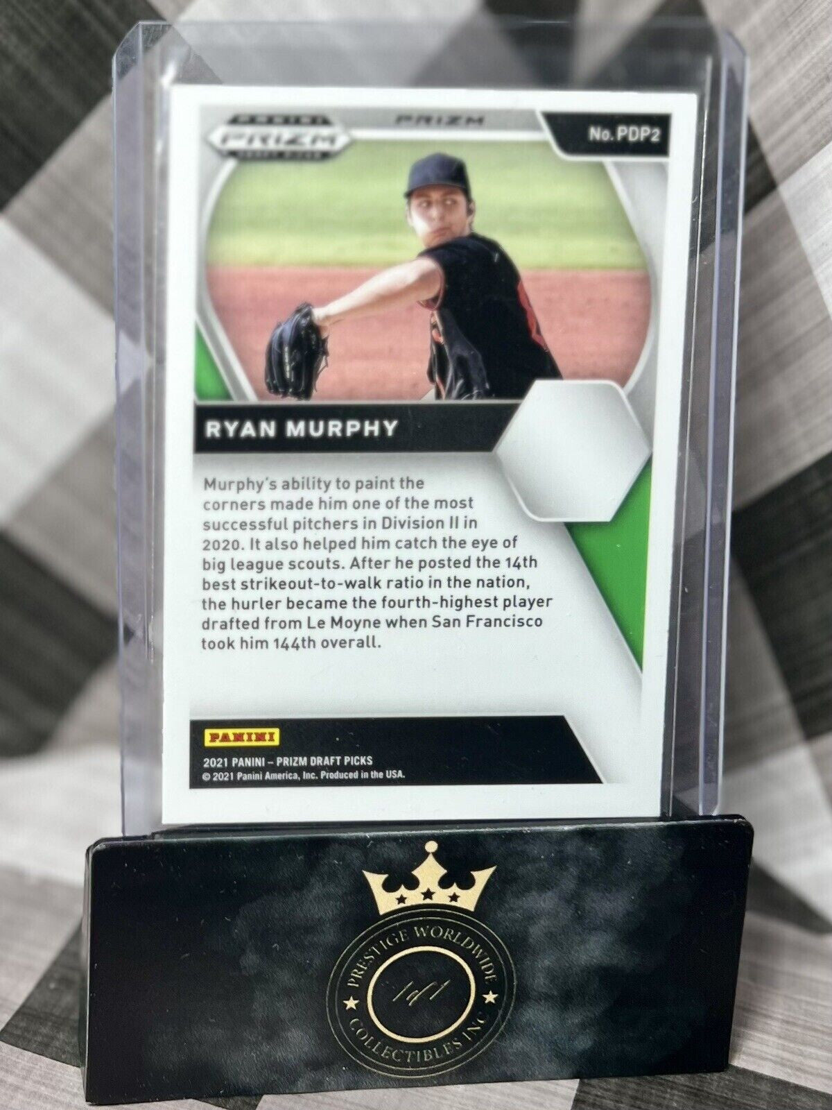 Ryan Murphy 2021 Panini Prizm Draft Picks Red Velocity Prizm #PDP2 - SF Giants