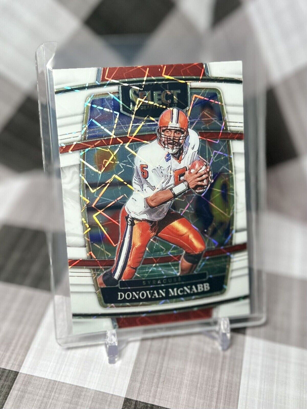 Donovan McNabb 2022 Select Draft Picks White Lazer #63 Eagles & Syracuse HOF QB