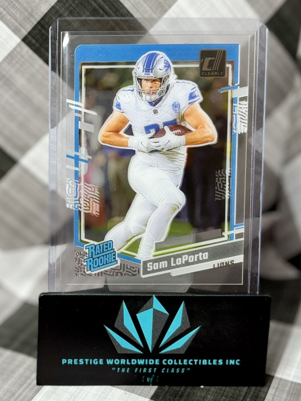 Sam LaPorta 2023 Clearly Donruss Rated Rookie #81 Detroit Lions RC