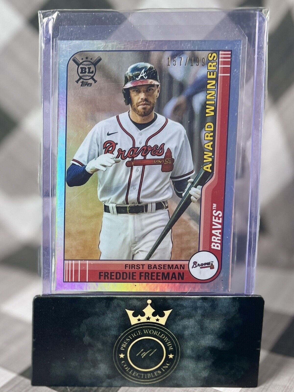 Freddie Freeman 2021 Topps Big League Rainbow Foil /199 #267 Atlanta Braves