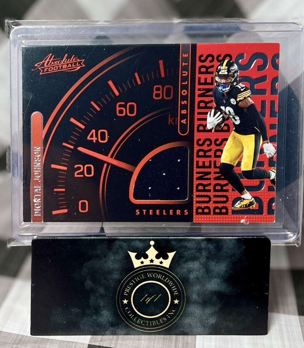 Diontae Johnson 2022 Panini Absolute Burners Patch #AB-12 Pittsburgh Steelers SP