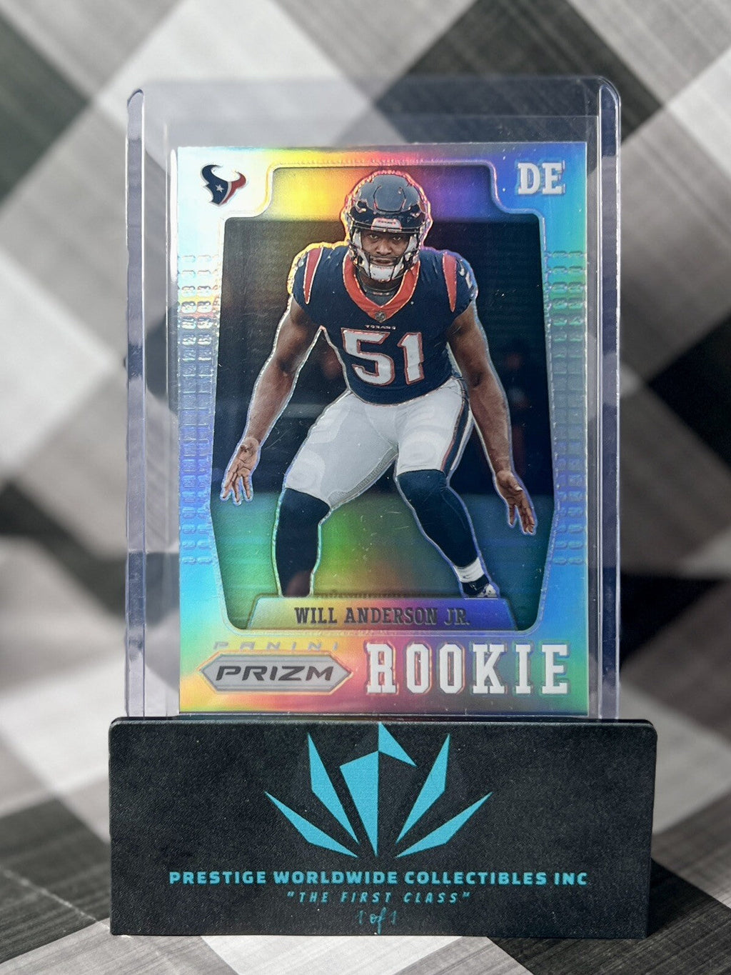 Will Anderson Jr 2023 Prizm Throwback Silver Rookie #PFR-3 Houston Texans RC