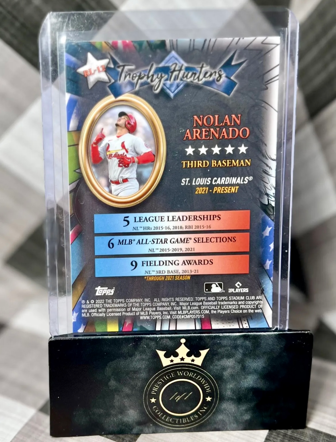 Nolan Arenado 2022 Topps Trophy Hunters #RL-12 - STL Cardinals