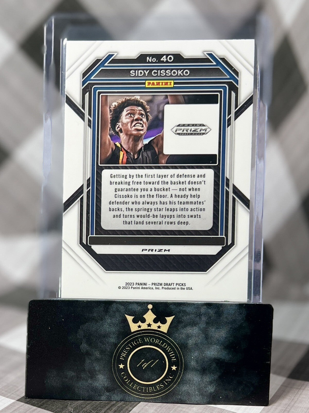 Sidy Cissoko 2023 Panini Prizm Draft Picks Green Prizm Rookie #40 SA Spurs RC