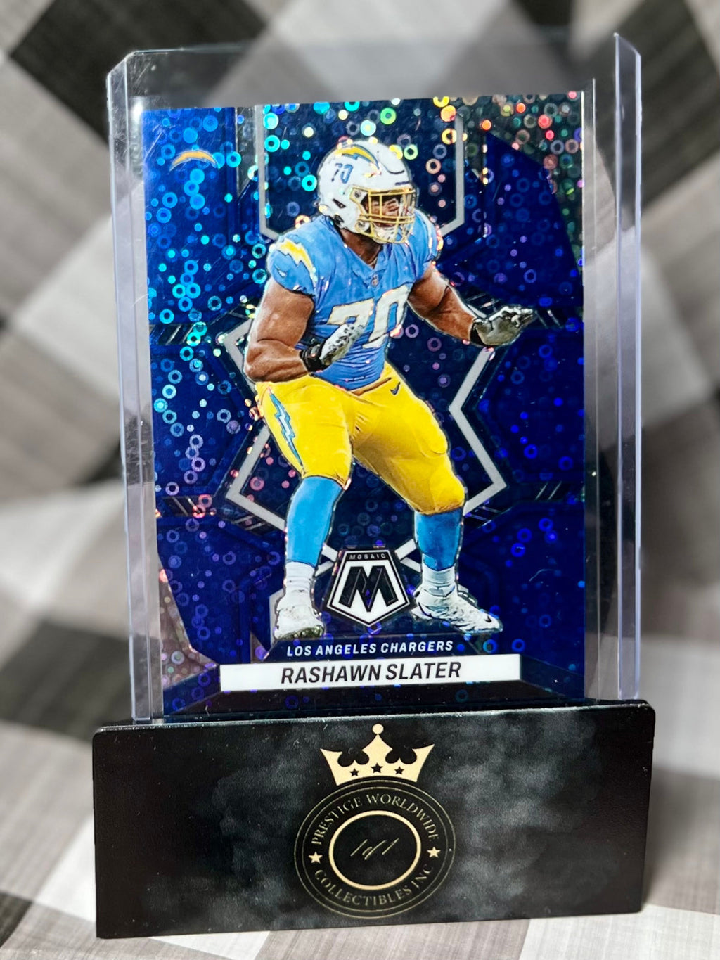 Rashawn Slater 2022 Mosaic Blue Disco /75 #105