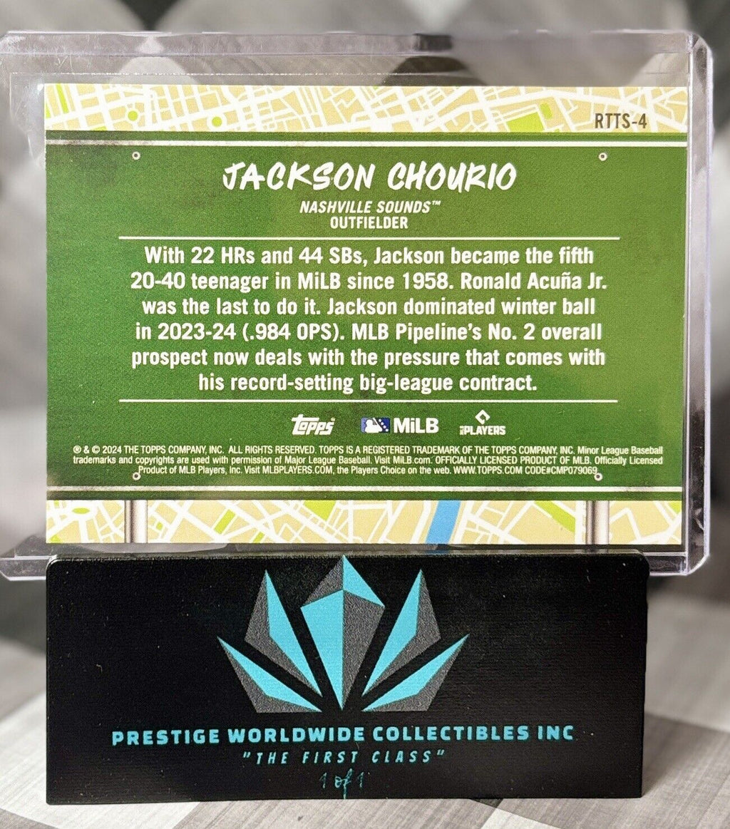 Jackson Chourio 2024 Topps Pro Debut Road to the Show #RTTS-4 Milwaukee Brewers