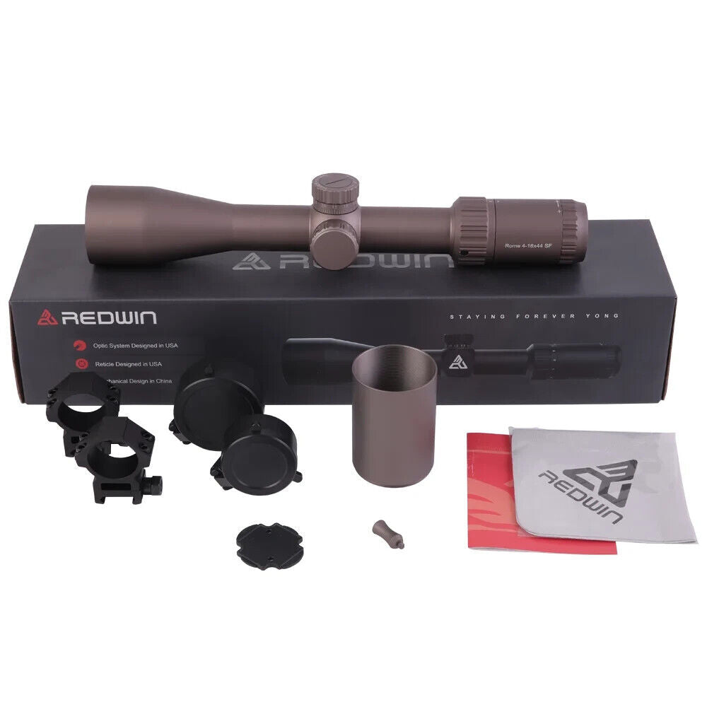 Red Win Rome - HD Image - Brown - Hunting Scope 4-16x44 SF 1/10 Adjust Zero Lock