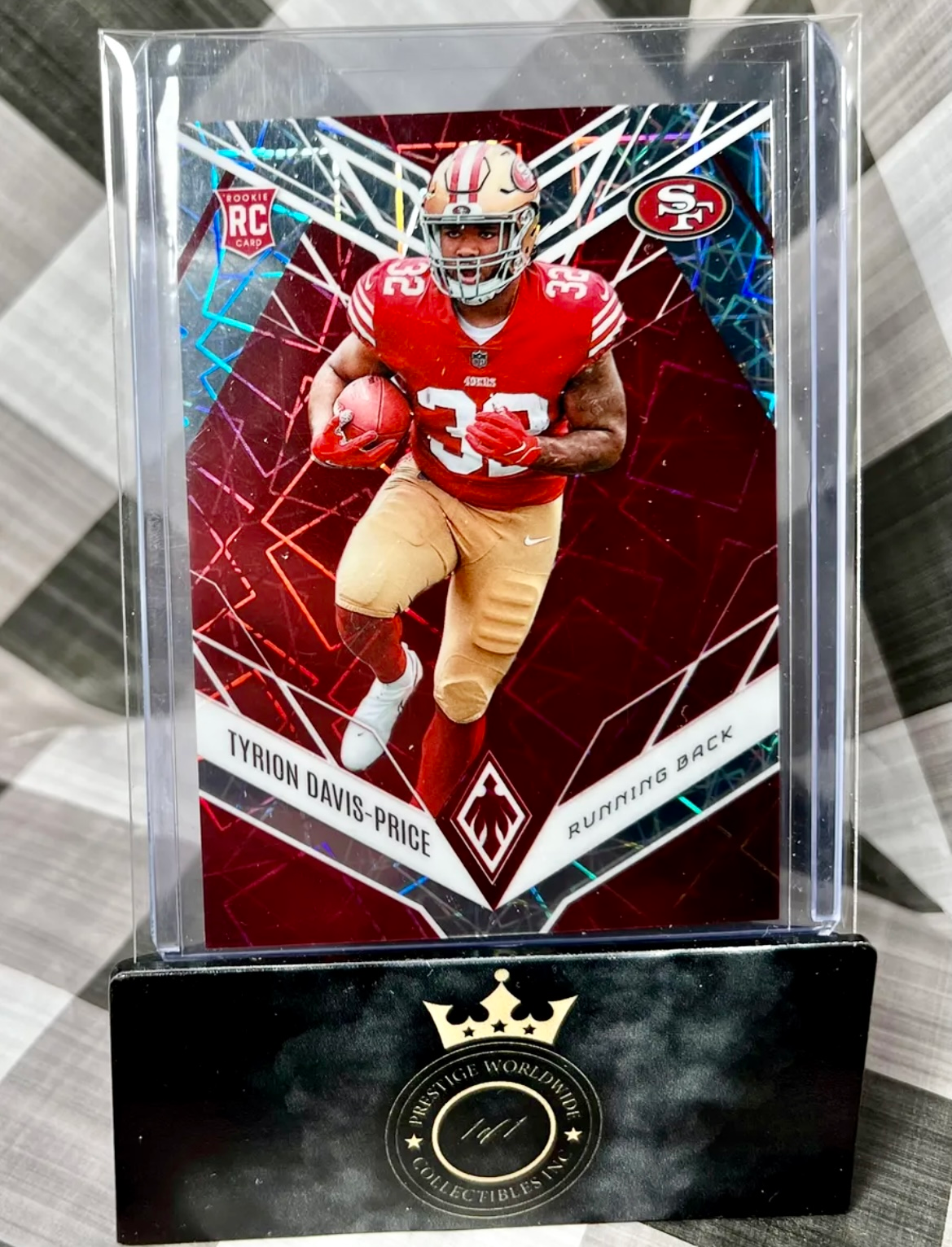 Tyrion Davis-Price 2022 Phoenix Rookie Red Laser /150 #126 SF 49ers RC