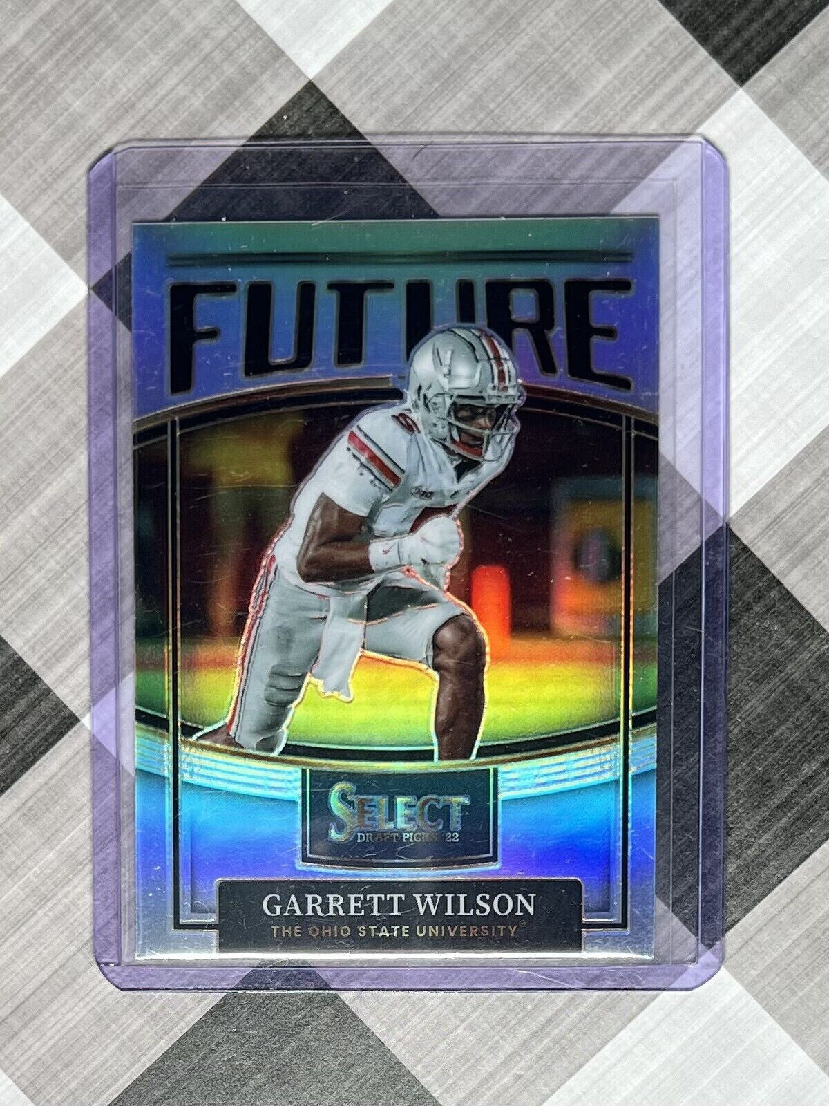 2022 Select Draft GARRETT WILSON #F-GW Future SILVER PRIZM SP RC Ohio St / Jets