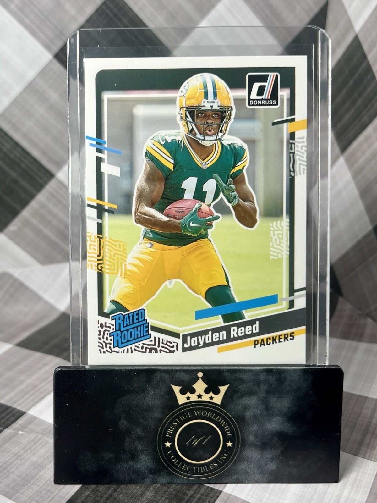 Jayden Reed 2023 Panini Donruss Rated Rookie #334 Green Bay Packers RC