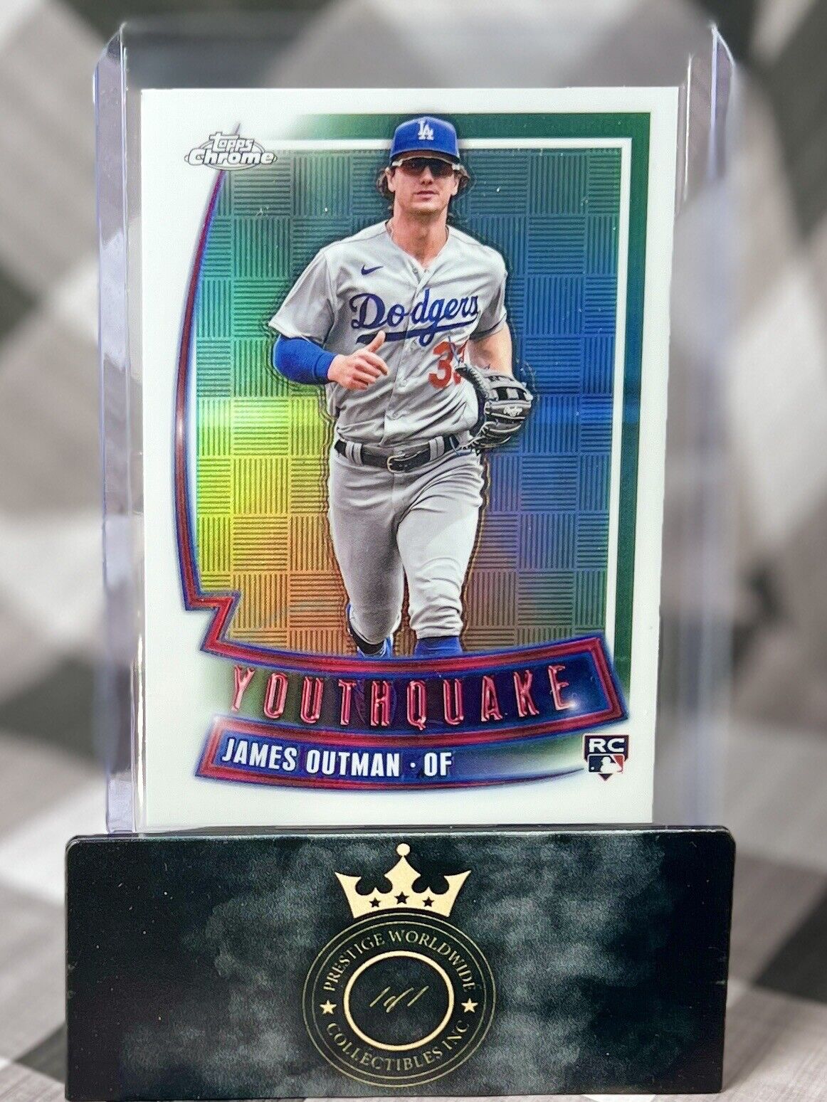 James Outman 2023 Topps Chrome Youthquake Rookie Refractor #YQ-76 Dodgers RC SP