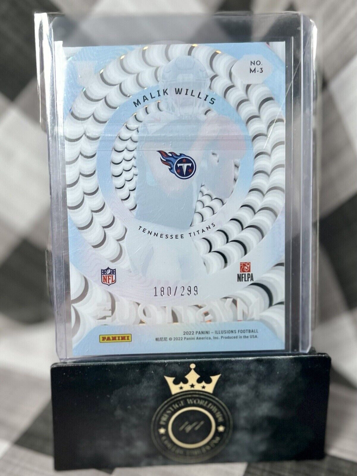 Malik Willis 2022 Panini Illusions Blue Mystique Rookie /299 #M-3 Titans