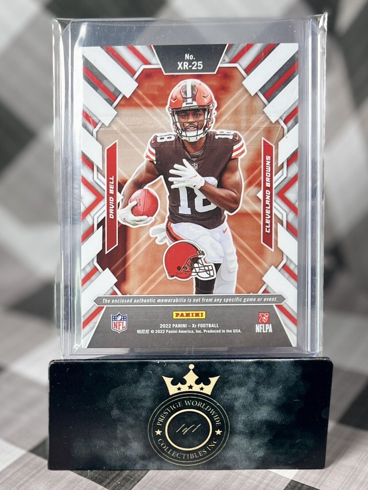 David Bell 2022 XR X-Ray Rookie Patch /75 #XR-25 Cleveland Browns RC SP