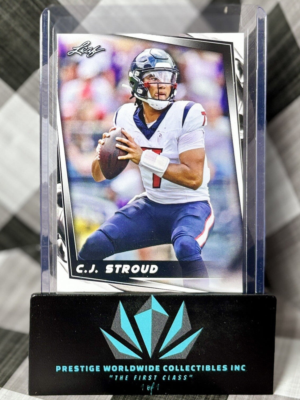 CJ Stroud 2024 Leaf Football Base Rookie #12 Houston Texans RC & Ohio State