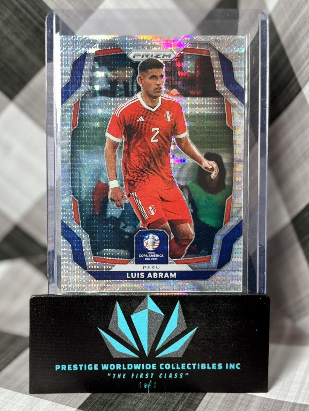 Luis Abram 2023-24 Prizm Copa America Silver Pulsar Prizm #92 Peru