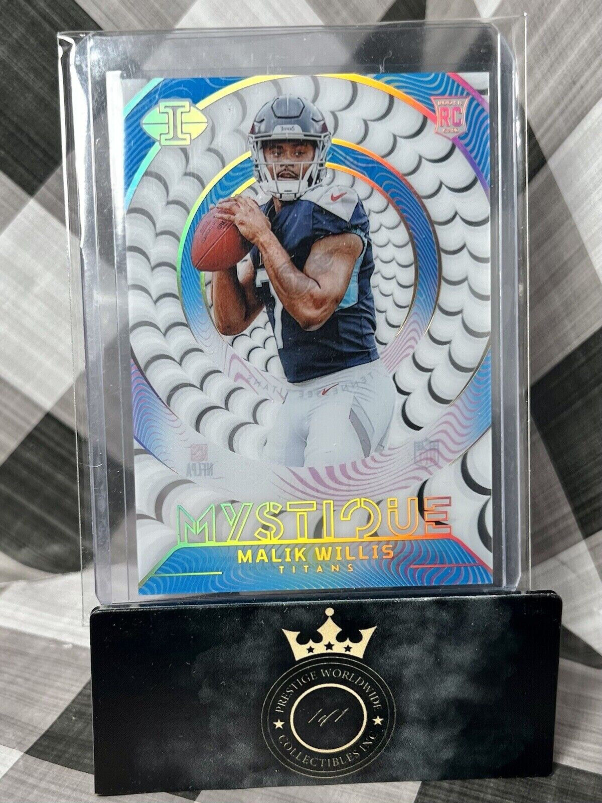 Malik Willis 2022 Panini Illusions Blue Mystique Rookie /299 #M-3 Titans
