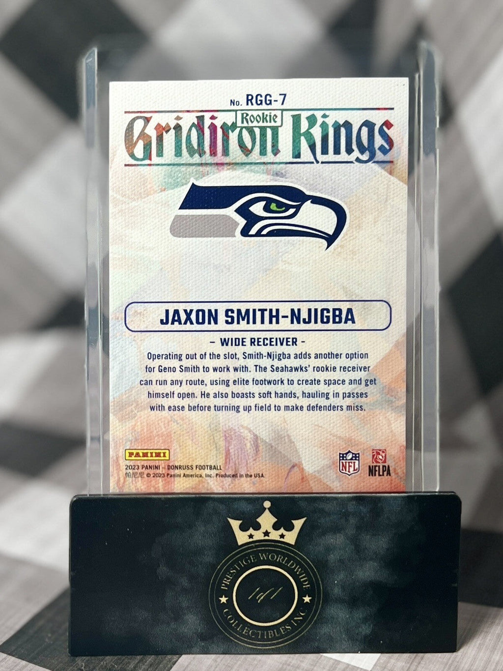Jaxon Smith-Njigba 2023 Panini Donruss Rookie Gridiron Kings #RGG-7 Seattle RC