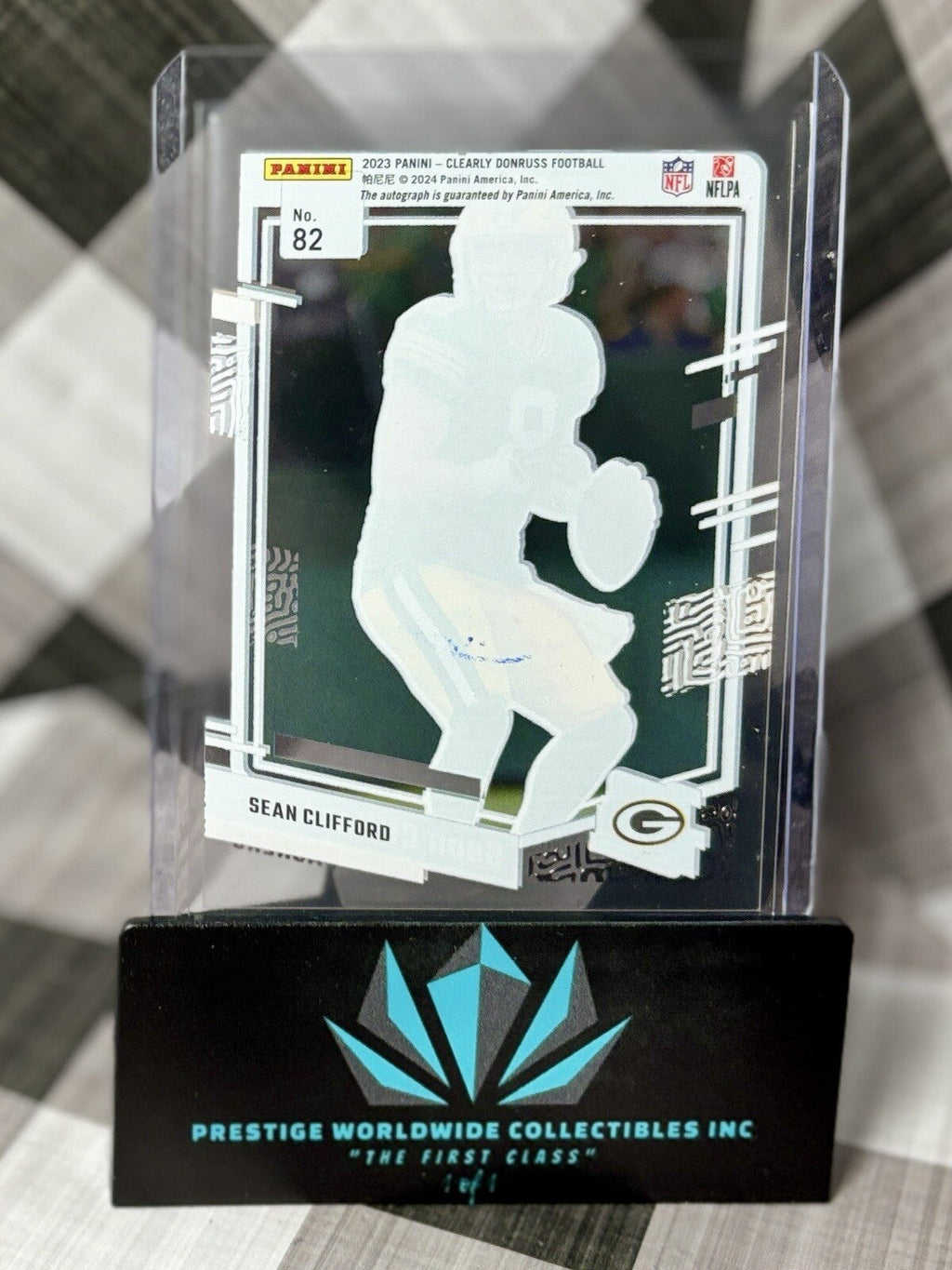 Sean Clifford 2023 Clearly Donruss Rated Rookie Auto #82 Green Bay Packers RC