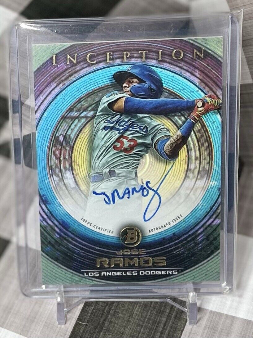 Jose Ramos 2022 Bowman Inception PROSPECT AUTO BLUE #PA-JR - Dodgers SP On Card