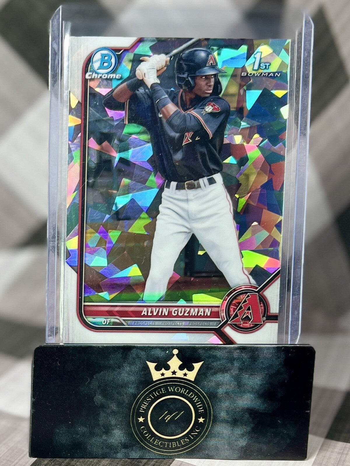 Alvin Guzman 2022 Bowman Chrome 1st Atomic Refractor Rookie #BCP-18 AZ DBacks RC