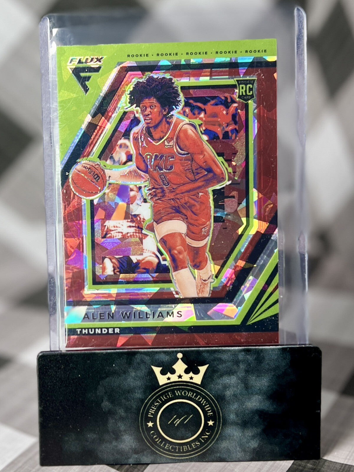 Jalen Williams 2022-23 Flux Red Cracked Ice Rookie #224 Oklahoma City Thunder RC