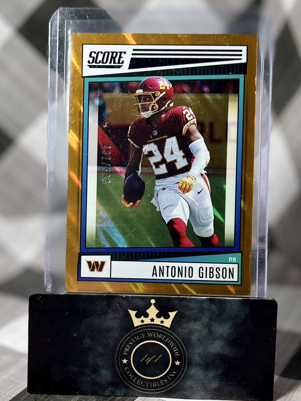 Antonio Gibson 2022 Panini Score Dots Red /499 #255 Washington Commanders
