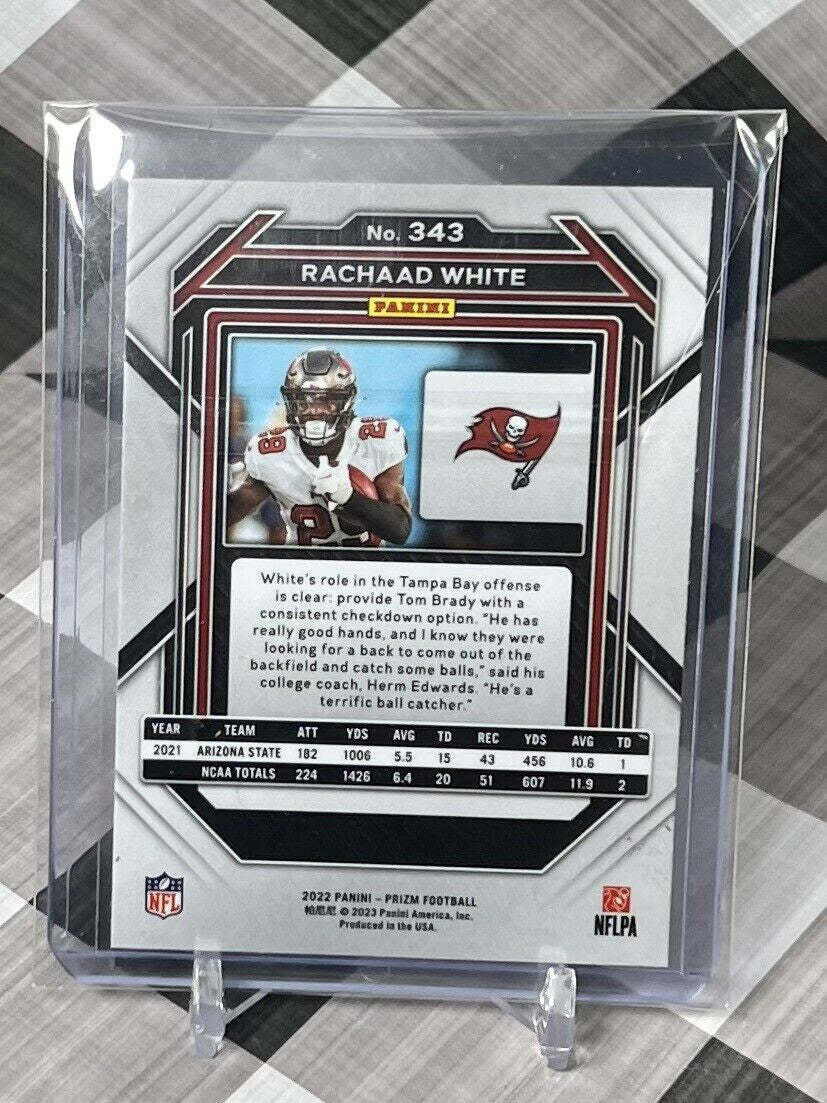 Rachaad White 2022 Panini Prizm Rookie Silver #343 TB Bucs RC