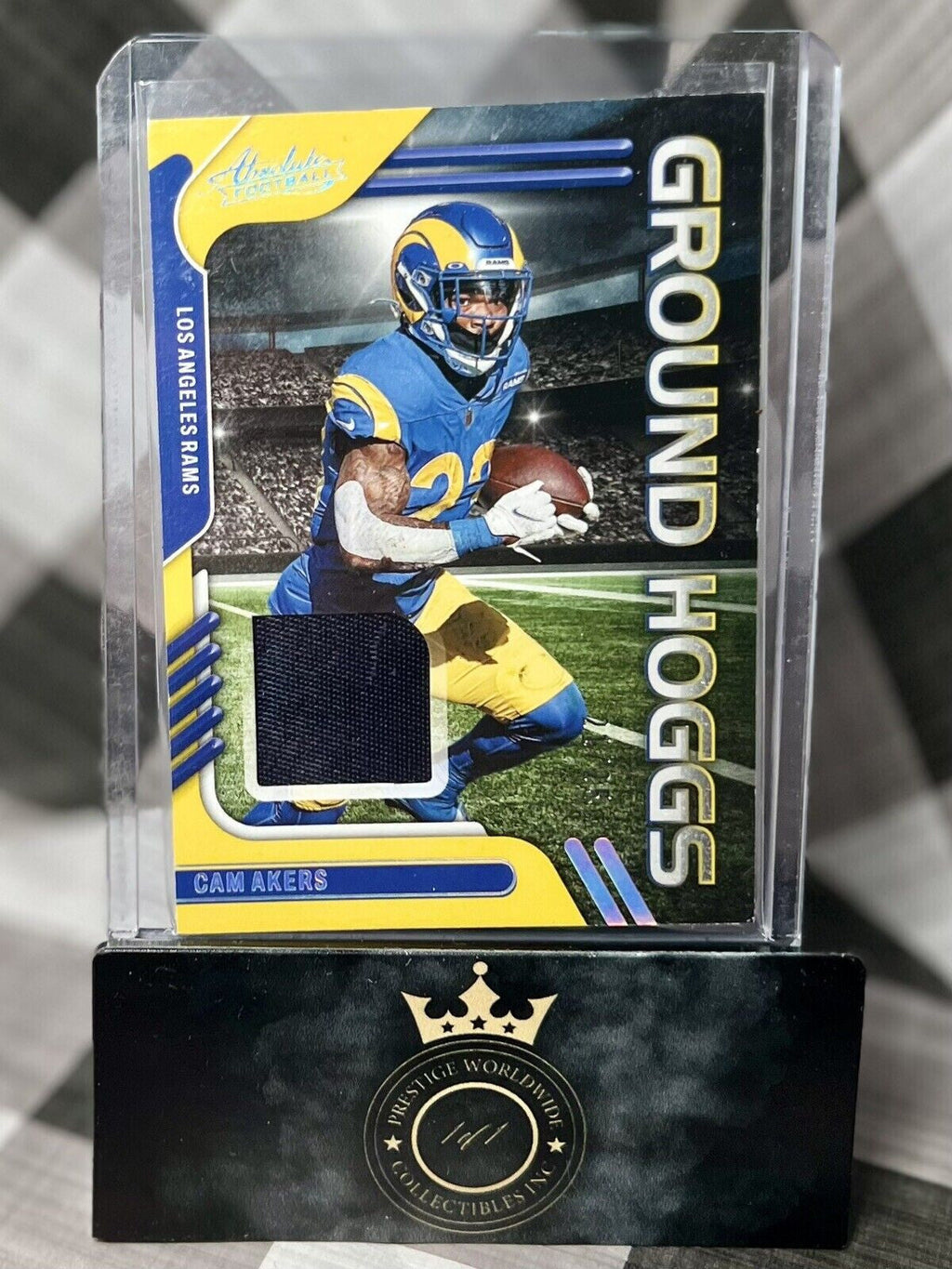 Cam Akers 2022 Absolute Football Ground Hoggs Holo Silver Patch /25 #GH-9 Rams